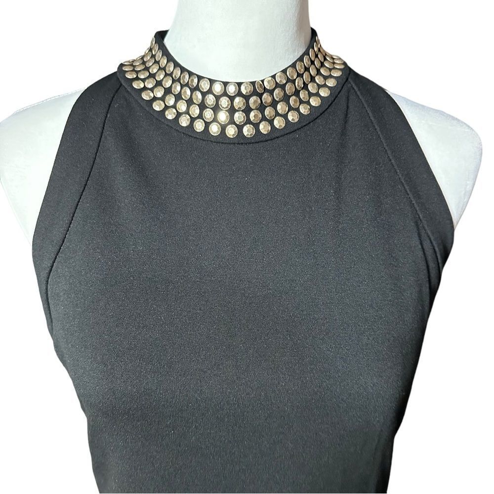 Carmen Marc Volvo Studded Black Dress Sz 8